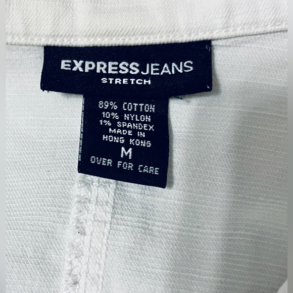 Express white jean jacket size medium. Great condition - Picture 3 of 12